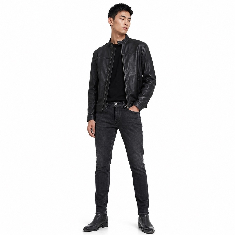 G-Star Raw Revend Skinny Jeans Denim‎ Black Streetwear Mens 31x30 Grunge Moto
